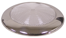 Allpa Stainless Steel Led Dome Light, Built-On, 12v, Top Led 1w, H=11mm, Warm White - L4400601 72dpi - L4400601